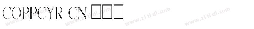 Coppcyr Cn字体转换